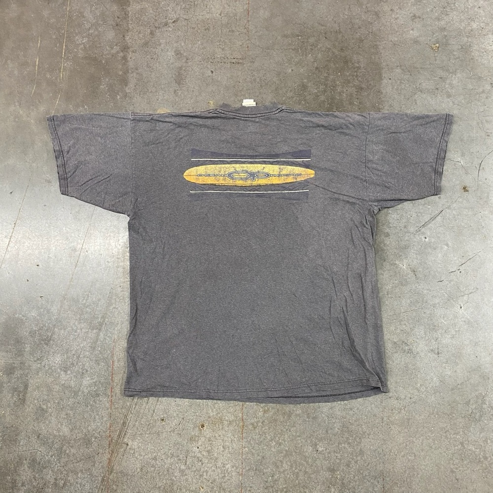 Vintage Ocean Pacific OP Grey Surf Graphic T-Shirt Boxy Men’s‎ XL